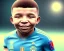 Placeholder: Kylian Mbappé as a baby, baby face portrait, smile, 8k resolution