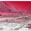 Placeholder:  line Art coloured, destroyed, post apocalyptic, darkred tones,