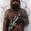 Placeholder: photorealistic and intricate portrait of chewbacca in star wars by Agnes Cecile, wearing beskar armor, deep dark colors, hyperdetailed, 32K, oil on canvas,