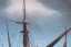 Placeholder: tall ship, storm, closeup, full sail, clear skies, mild seas