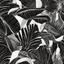 Placeholder: black and white, banana leafs wallpaper pattern , vector lines, same lineweight.