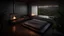 Placeholder: Rio, Fireplace brazil, cozy, comfy, warm, interior, room, nature, hot, dark wood, bedroom, room, night time, detailed, plants, river, dark bed, storm