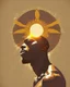 Placeholder: Black man under the sun design