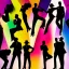 Placeholder: Jazz dancers, Silhouettes, gestures, vivid colors