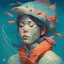 Placeholder: dream portrait of female fisherman by james jean