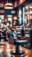 Placeholder: chilling at the barber shop,bokeh like f/0.8, tilt-shift lens 8k, high detail, smooth render, down-light, unreal engine, prize winning