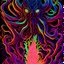 Placeholder: Exponential decay Cthulhu shift, abstract horror, by Victor Valla, acid wash mind-bending illustration; asymmetric, warm neon colors, dark shine burn, atmosphere guided by N(t)=N0​⋅e−kt