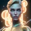 Placeholder: blonde pretty yoga artist,stand, maze background , levitated lab equipment, 4k, Highly Detailed, Masterpiece, perfect eyes, Digital Illustration, Cinematic Lighting, Realistic, Sharp Focus, Centered, Beautifully Lit, Bioluminescent by Stanley Artgerm Lau