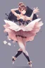 Placeholder: ballerina in the style of genshin impact