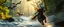 Placeholder: volumetric light, oil painting ,evening and motion blur running caped long haired pixie Quickling - Forgotten Realms dodging flying bats above water fall and along winding branches in lush green forest along speeding horses , bokeh like f/0.8, tilt-shift lens 8k, high detail, smooth render, down-light, unreal engine, prize winning