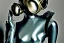 Placeholder: Golden to cyan surfaces body, latex. Tendril-gas-mask-Synthesizer-proboscis. Lightly armored bodies. Metallic headphones and speakers. Alina Li and Asa Akira. Old-fashioned cameras integrated to heads. simple faces. Strange Steam-punk Silver tumbler hands! Dystopia perfect body. Mind-download from 1960's computer. Partly symmetrical in relation to the computer. Perfect golden ratio in all directions. Space-corruption. Steam-machines-tubes. Oppressive atmosphere. Thick cables, Enigma.