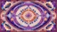 Placeholder: a beautiful rug with sacred geometry and cosmic colours