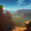 Placeholder: real life like cactus in the desert in arizona, grand canyon, anime