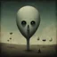 Placeholder: Surreal sinister weirdness Style by Duy Huynh and Dan Mahurin and Anton Semenov and Colin McCahon, fractional reserve bankdream, strange inconsistencies and absurdities, eerie, weird colors, smooth, neo surrealism, abstract quirks by Bruno Munari, album art
