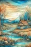 Placeholder: The place where the Dream and its followers live. Watercolor, fine drawing, beautiful landscape, pixel graphics, lots of details, pastel aqua colors, delicate sensuality, realistic, high quality, work of art, hyperdetalization, professional, filigree, hazy haze, hyperrealism, professional, transparent, delicate pastel tones, back lighting, contrast, fantastic, nature+space, Milky Way, fabulous, unreal, translucent, glowing