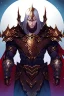 Placeholder: Armored man Drow from DnD by style of anime