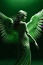 Placeholder: Woman wings angel light green