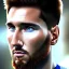 Placeholder: full portrai of perfect face lionel messi ciborg,perfect angle, high detail, volumetric lighting, tiny features, intricate detail,volumetric clouds