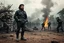 Placeholder: image of Che Guevara standing with boots in a fighting area 1by 1