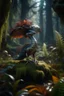 Placeholder: raptor with feathers in magical mushroom forest, 8k resolution, ultra detailed, unreal engine 5, masterpiece