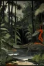 Placeholder: A black mysterious jungle with crocodiles painted by Raymond Duchamp-Villon