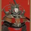 Placeholder: Ukiyo-e Style , Male Samuri in armour