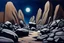 Placeholder: Rocks, night, 2000's sci-fi movies influence, juliette wytsman impressionism painting