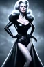 Placeholder: portrait of jayne mansfield as evil queen in black leather gown, leather, angry, stern look, volumetric lighting, particales,highly detailed,cinematic, deep colours,8