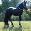 Placeholder: At Halloween, my horse always transforms into a scary creature.