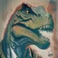 Placeholder: Dinosaur, T-rex, Comic style, portrait