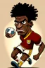 Placeholder: Pervis Estupinan Footballer cartoon 2d