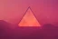 Placeholder: orange triangles, pink triangles, sunrise, mirror, painting