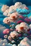 Placeholder: flowers growing from clouds