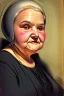 Placeholder: rich old woman with some fat, attractive portrait