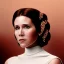 Placeholder: extremely detailed 8k hyperspace wallpaper,complete and photo realistic detailed head to waist stunning photo realistic portrait of carrie fisher as Princess Leia in star wars with photo realistic fine and simple hairstyle, brown eyes, professional majestic photo realistic painting by Ed Blinkey, Atey Ghailan, by Jeremy Mann, Greg Manchess, Antonio Moro, trending on ArtStation, Intricate, High Detail, Sharp focus, dramatic, by greg rutkowski, realism, beautiful and detailed lighting,