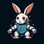 Placeholder: robot rabbit logo