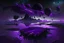 Placeholder: Floating Islands, Dark Purple and Black Night Sky, Stars, Space, Distant Alien Planets, Numerious Islands, Dead Grass, Dense Purple Fog