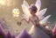 Placeholder: one little beautiful fairy on one big crystal subtle flower in a galactic ambiance, transparent petals, delicate colors, in the foreground, full of details, smooth, bright sunshine，soft light atmosphere, light effect，vaporwave colorful, concept art, smooth, extremely sharp detail, finely tuned detail, ultra high definition, 8 k, unreal engine 5, ultra sharp focus