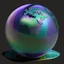 Placeholder: iridescent globe cloth