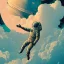 Placeholder: lonely astronaut flying in jupiter's clouds, epic scene, by victo ngai, kilian eng vibrant colours, dynamic lighting, digital art, winning award masterpiece, fantastically beautiful, illustration, aesthetically inspired by beksinski and dan mumford, trending on artstation, art by greg rutkowski, 8k