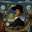 Placeholder: cover art surrealist painting called 'today I am thinking about time by dali and picasso and magritte and Breughel