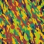 Placeholder: a highly detailed oil painting of seamless camouflage pattern, colorful