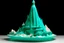 Placeholder: A light turquoise icy peak with a Japanese kabuki castle designed in Navajo baskets painted by Wassily Kandinsky