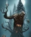 Placeholder: Creepy Christmas beast ,horror , dark fantasy