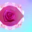 Placeholder: transparent multicolor crystal rose