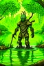 Placeholder: I wish I could create a mangrove character to highlight the characteristics that mangrove absorbs a lot of carbon, protects endangered species, and acts as a breakwater to prevent tsunamis I hope it's a character form