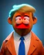 Placeholder: Waist up Portrait, Donald trump muppet, Sesame Street style, retro style, photo studio, blue background, unreal engine 5, god lights, ray tracing, RTX, lumen lighting, ultra detail, volumetric lighting, 3d.