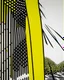 Placeholder: A yellow peak with torii gates in daylight painted by Roy Lichtenstein