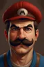 Placeholder: Portrait of Mario if he were a real man