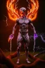 Placeholder: Full body photography of ethereal PET , Fire theme art, Dark moody night atmosphere, by Michelangelo, 8K, high body details, anatomically perfect body, oak tree roots, purple, red,